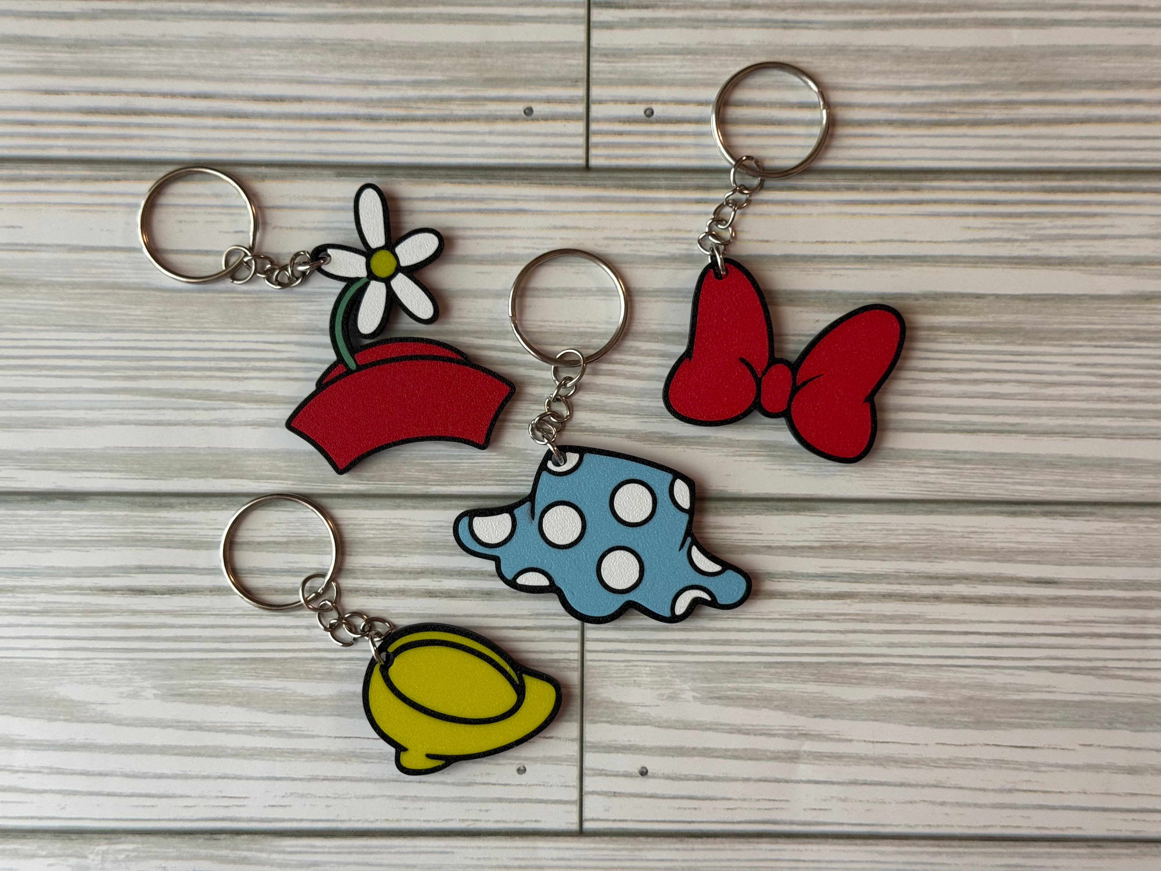 Girl Mouse Clothing Keychain
