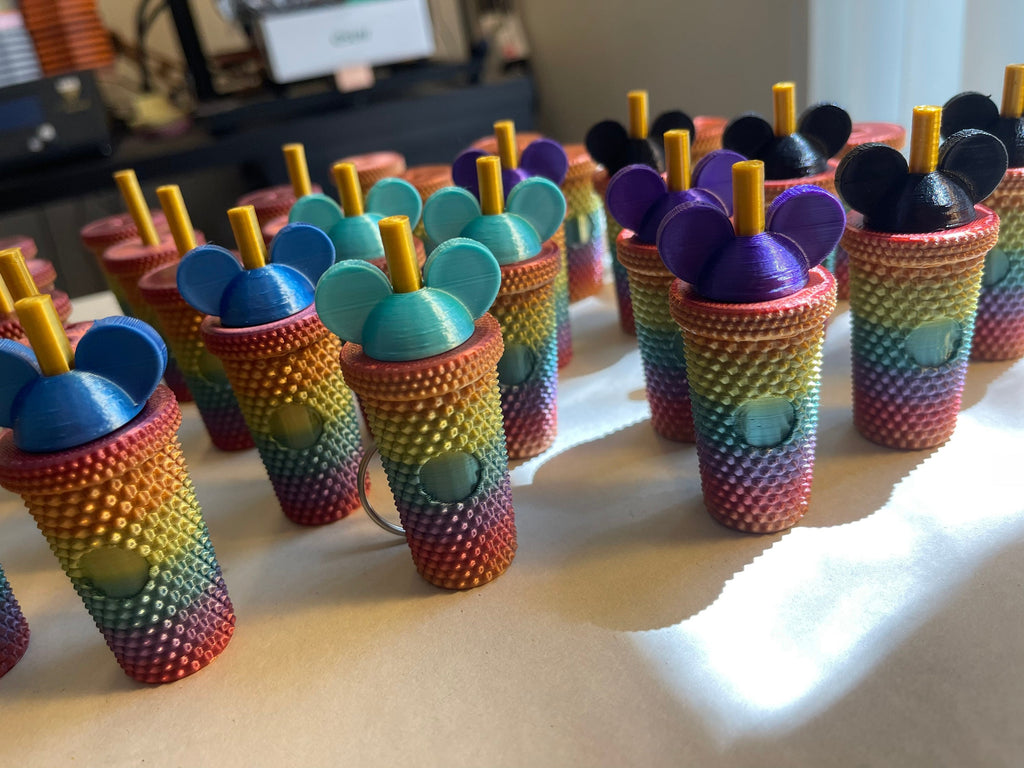 Mickey Starbucks cup themed Keychain