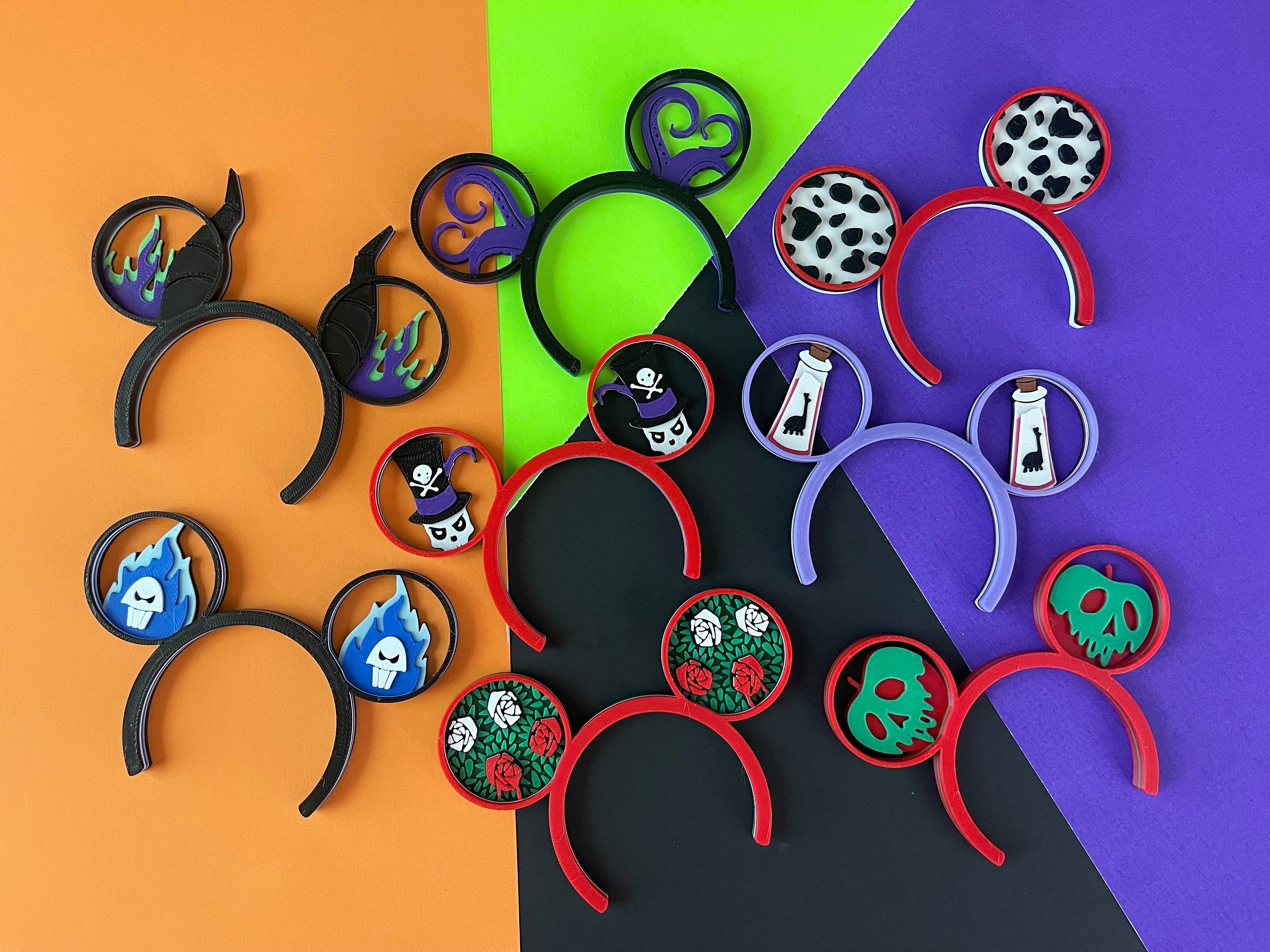 3D Printed Villains Halloween Holiday Ear Accessory for NuiMO Dolls and Labubu Monsters