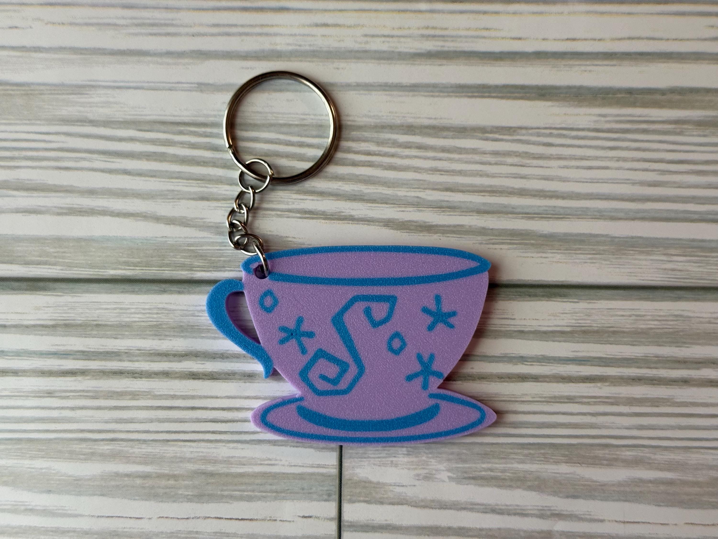 Teacup Disney Themed Keychain