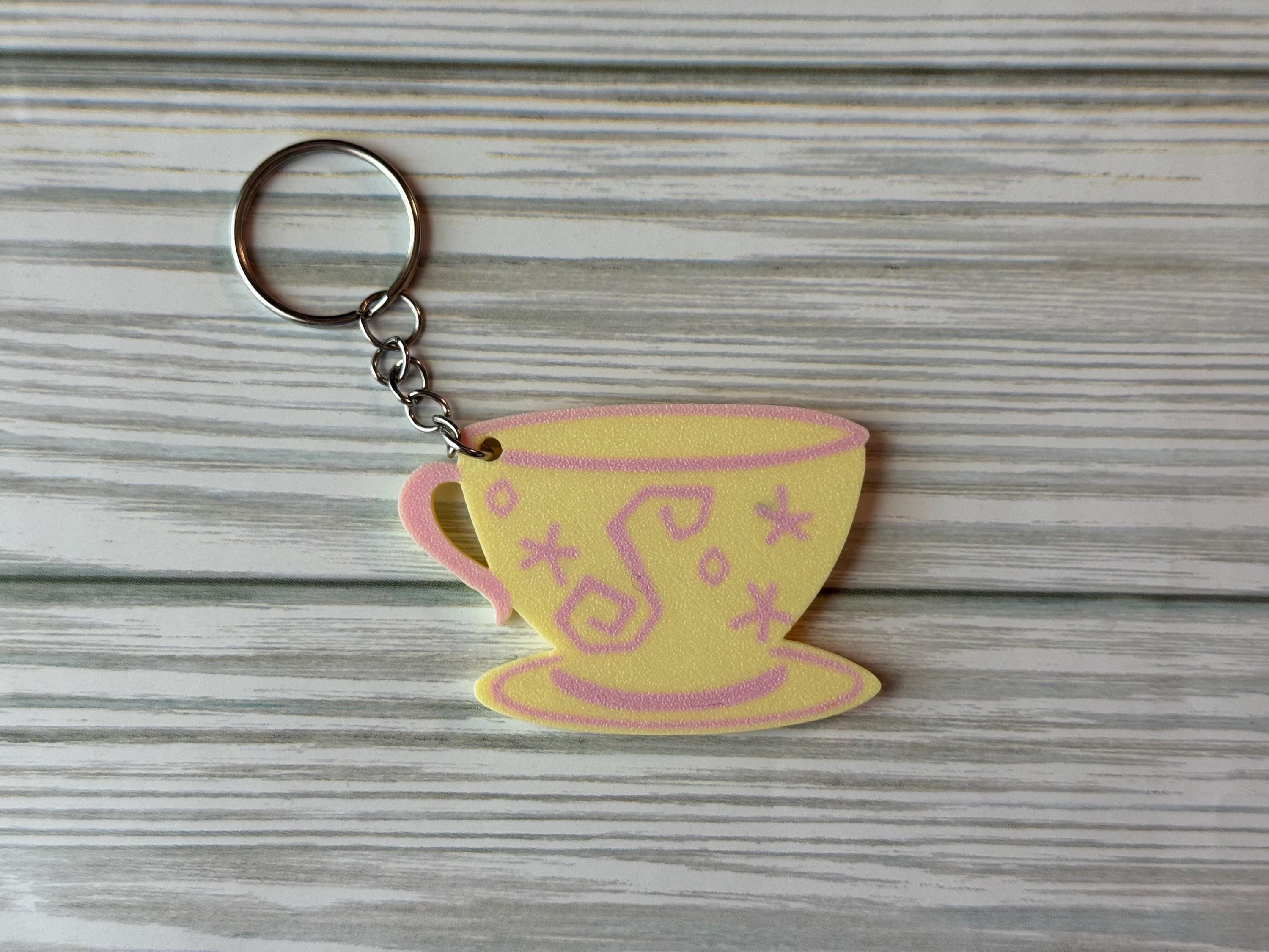 Teacup Disney Themed Keychain