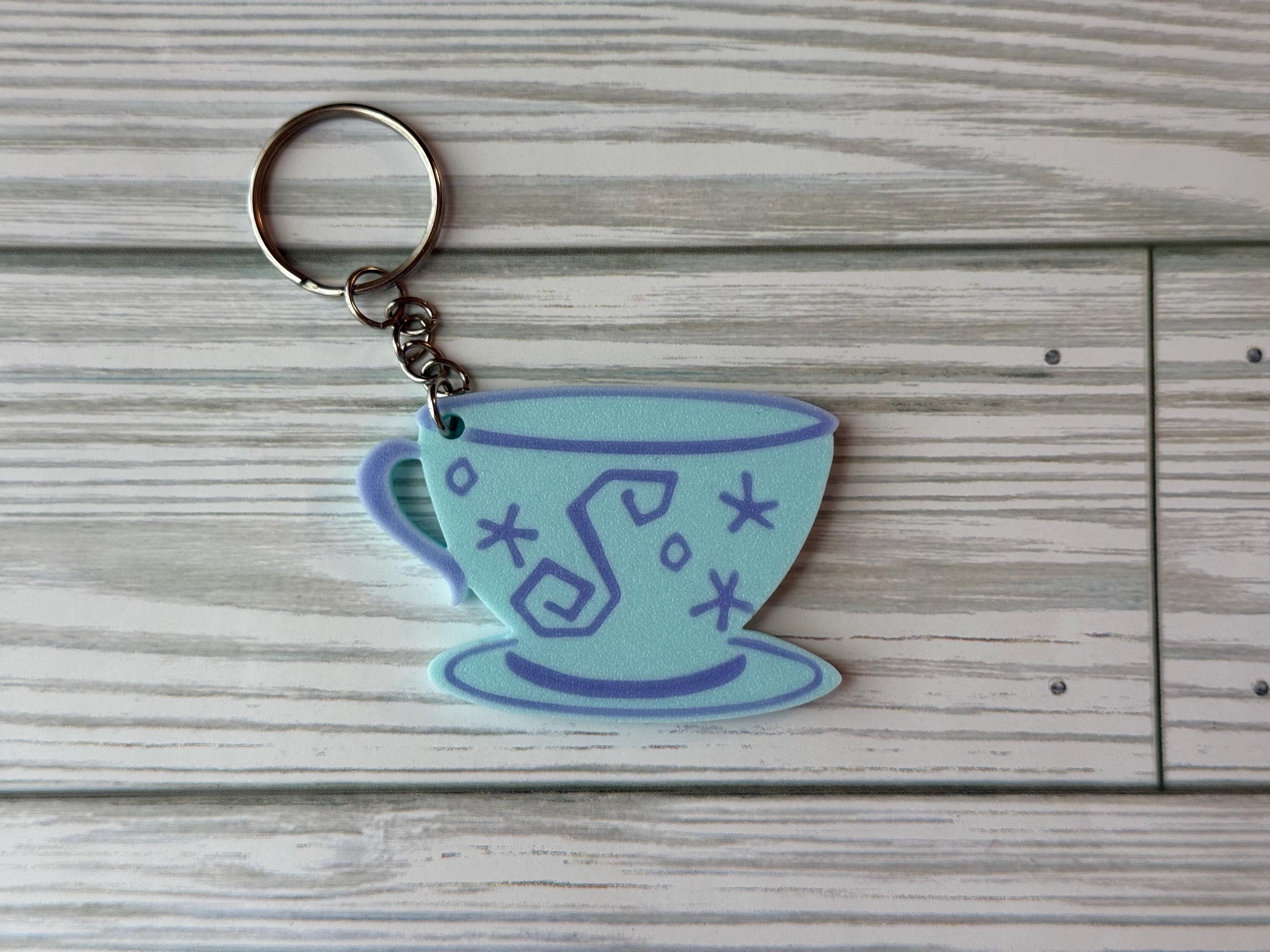 Teacup Disney Themed Keychain