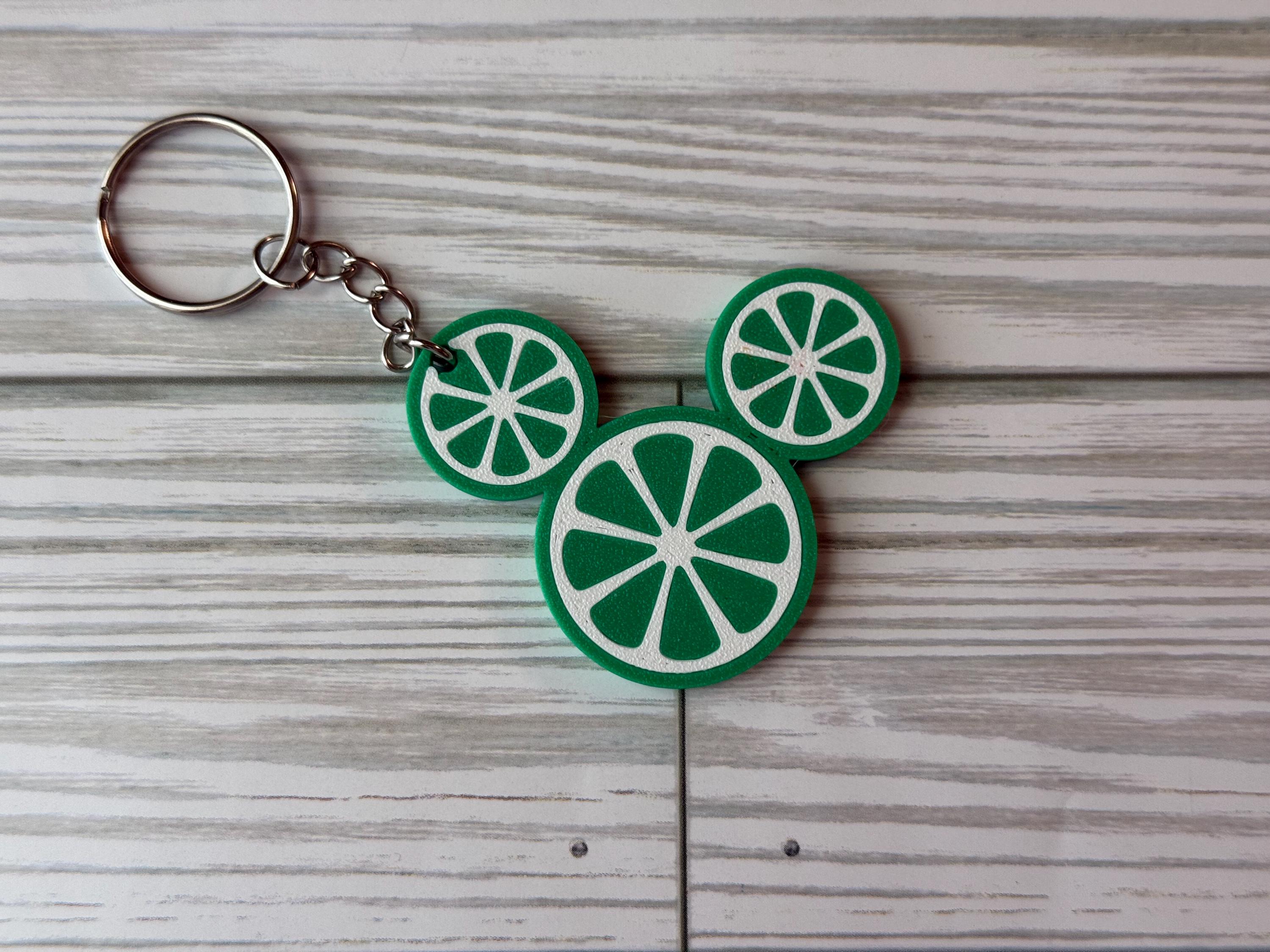 Hidden Mickey Fruit Themed Keychain