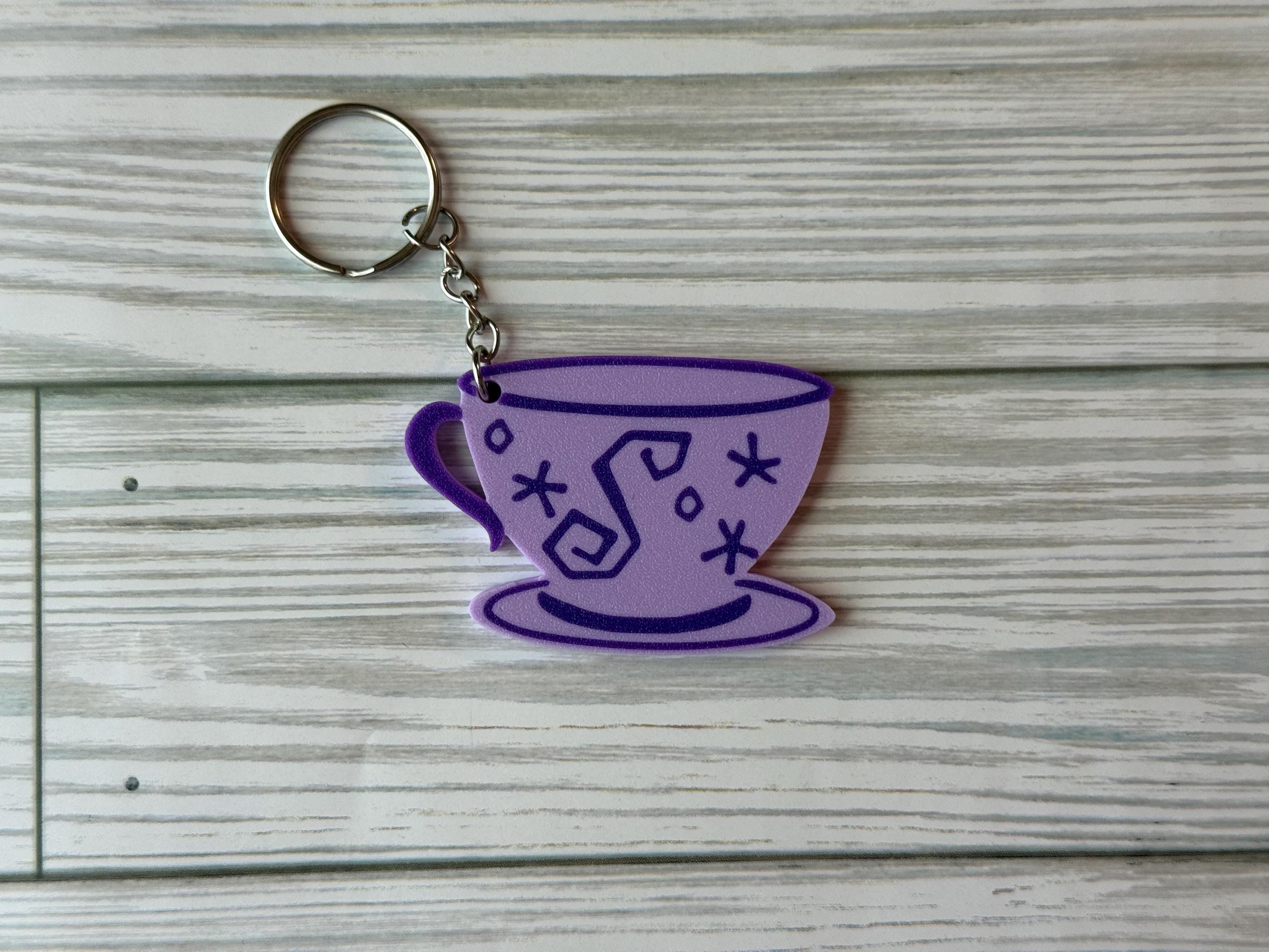 Teacup Disney Themed Keychain