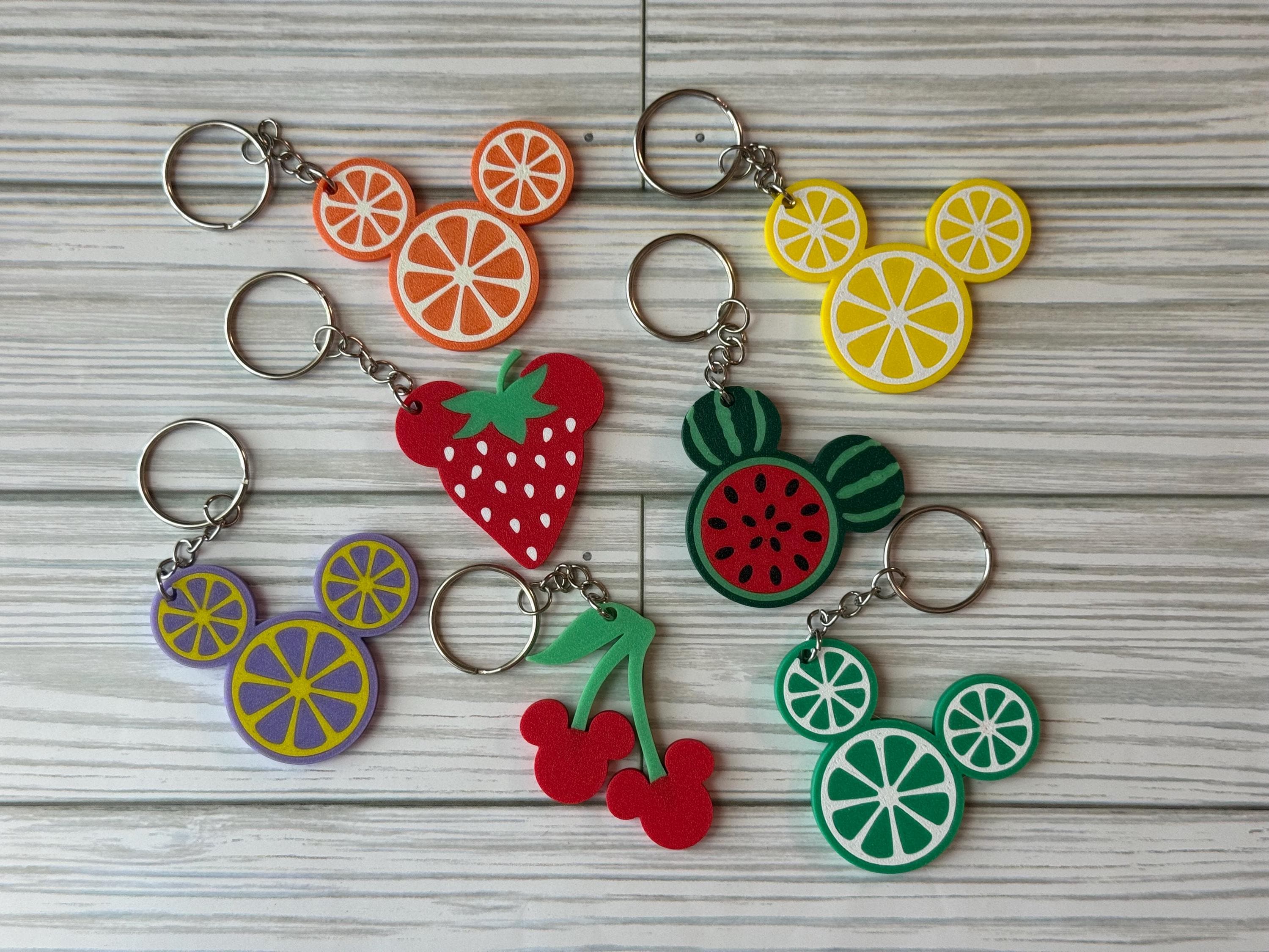 Hidden Mickey Fruit Themed Keychain