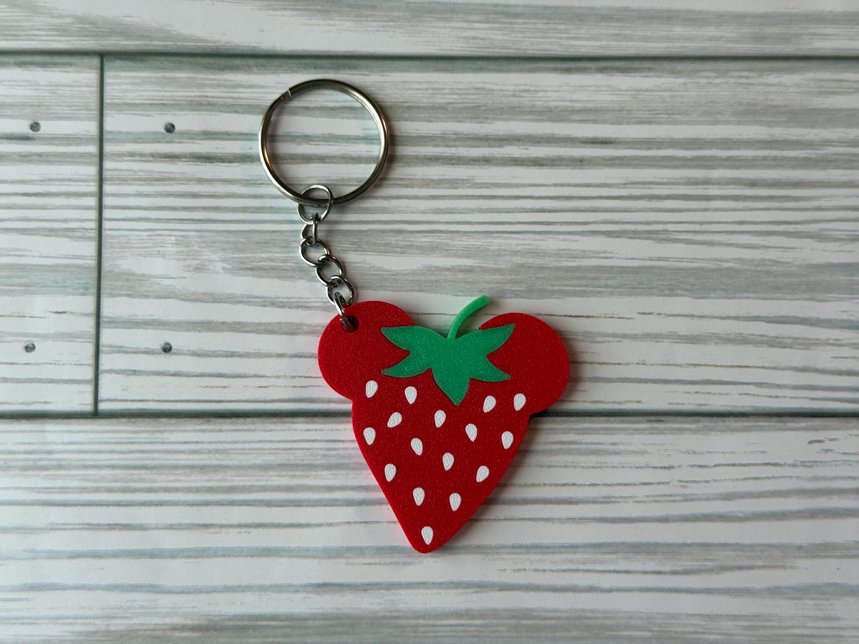 Hidden Mickey Fruit Themed Keychain