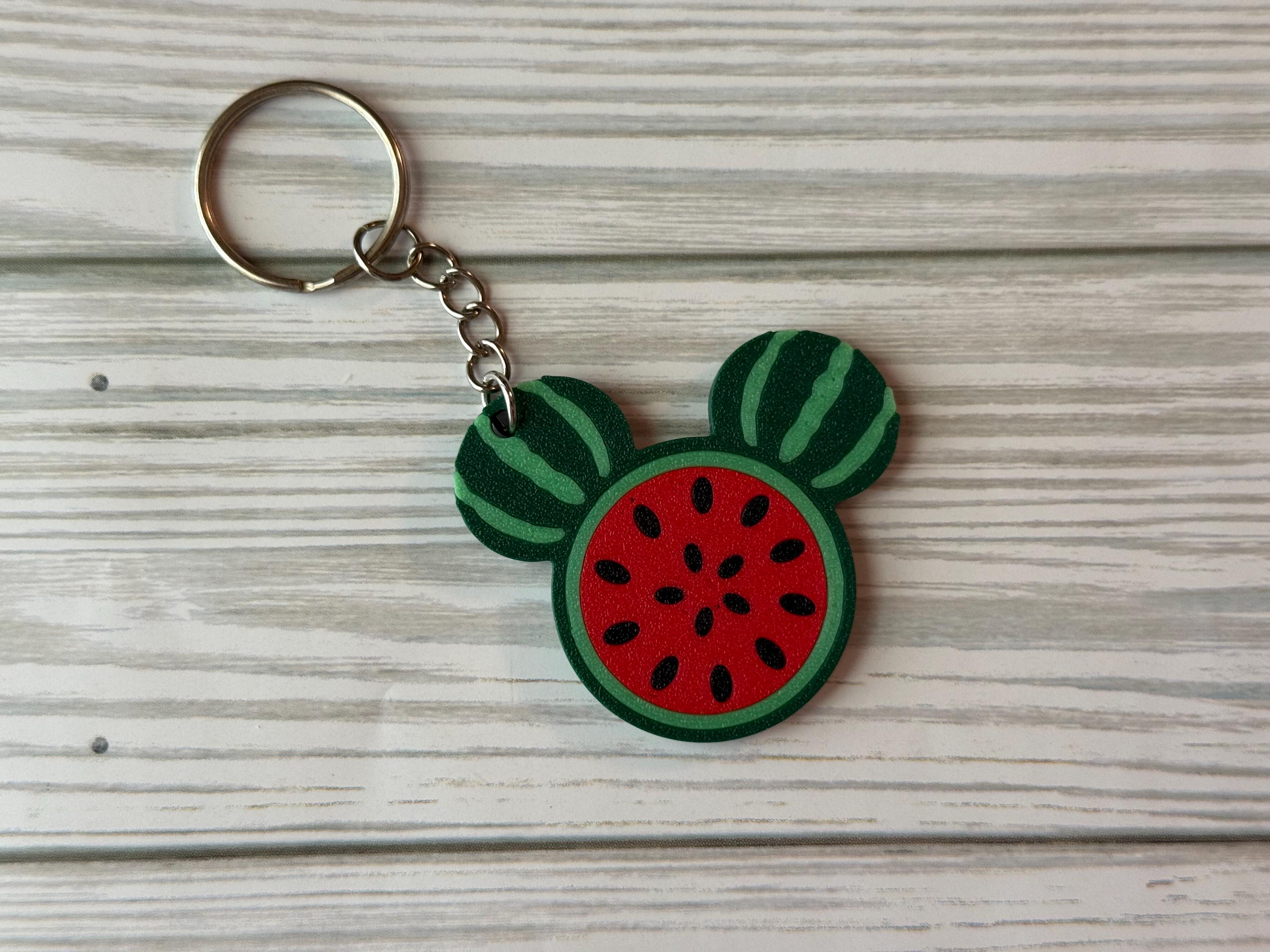 Hidden Mickey Fruit Themed Keychain