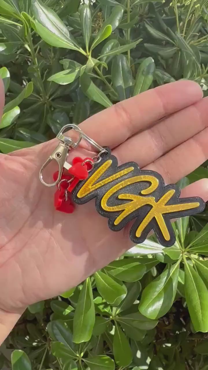 Vegas Golden Knights VGK hockey keychain 3d printed