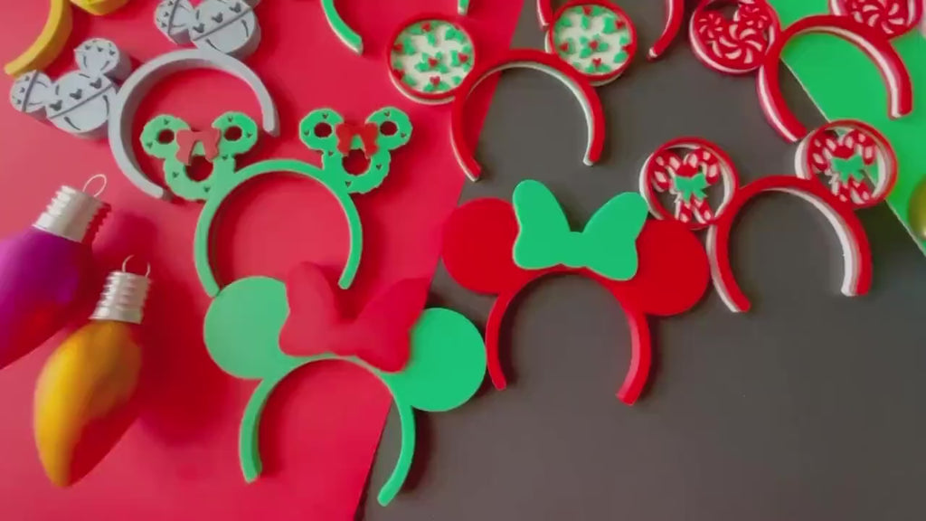 Christmas Holiday Ears for NuiMo Dolls and Labubu Monsters