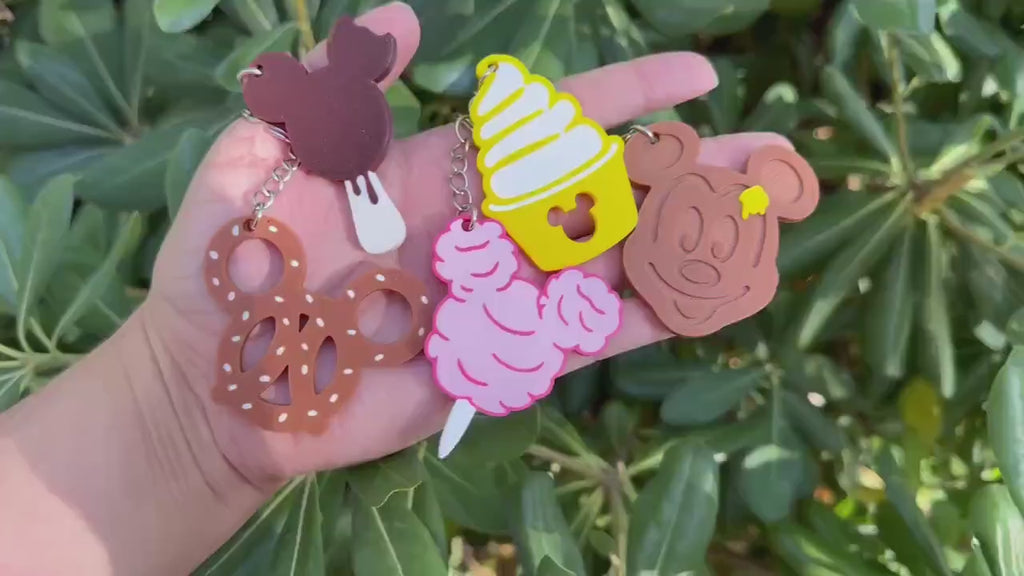 Snack themed disney Keychain