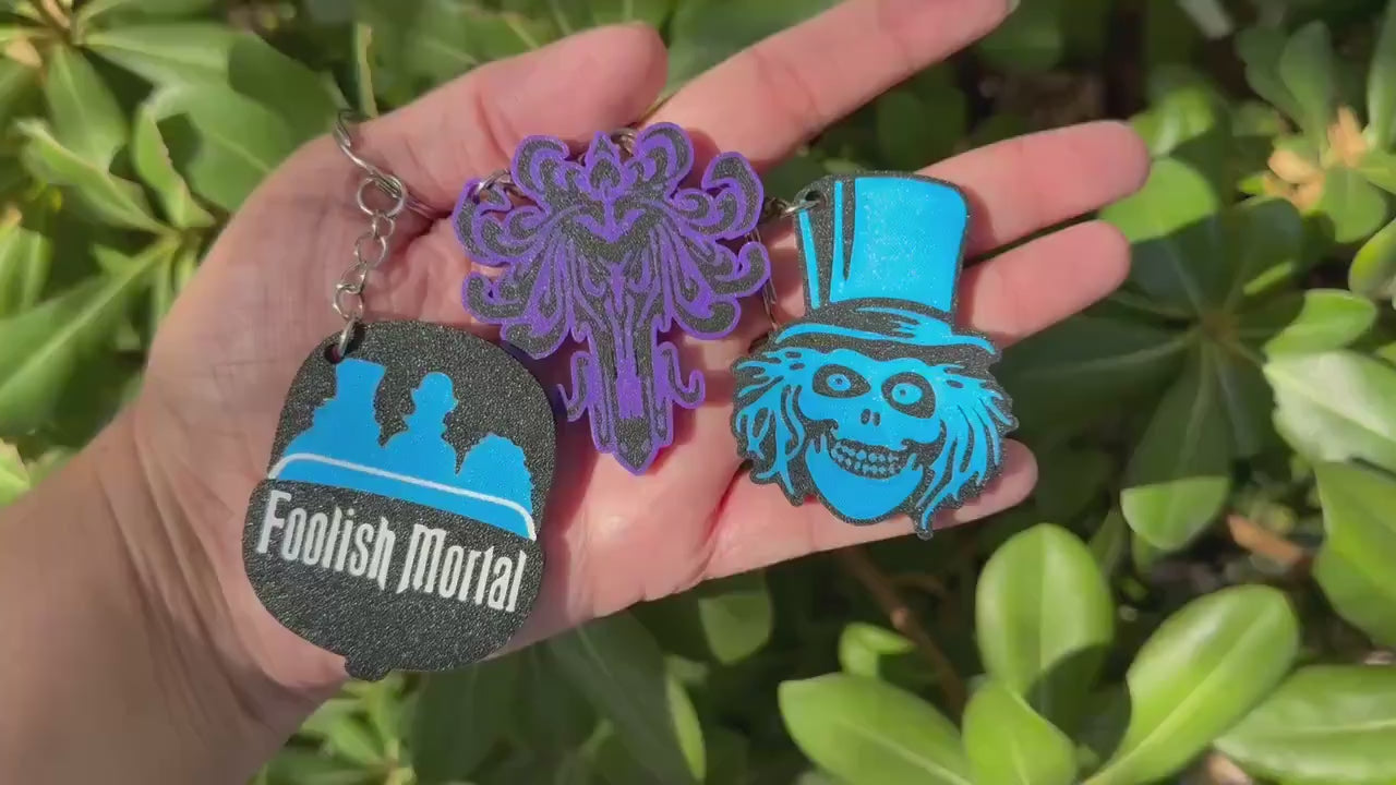 Haunted Mansion themed disney Keychain